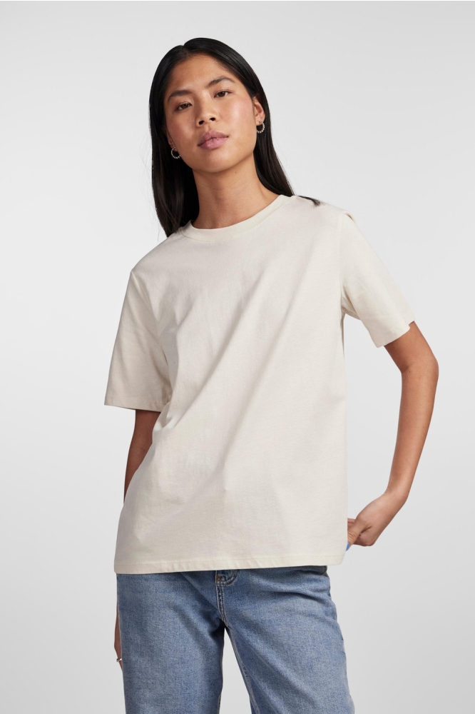 PCRIA SS SOLID TEE NOOS BC 17140802 Birch